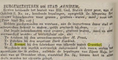 Bron: Arnhemsche Courant 08-11-1823